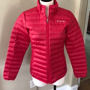 Columbia light weight puffer jacket coat